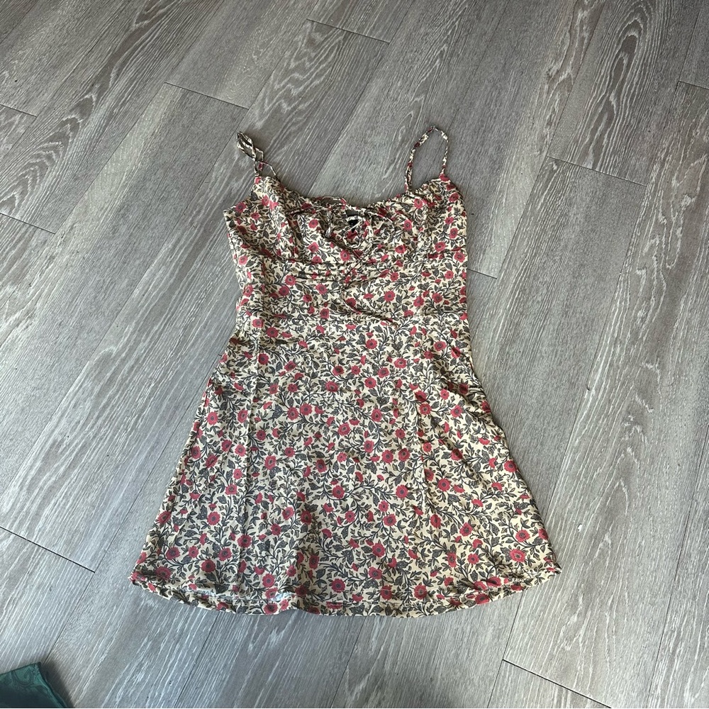 Realisation Par Floral Mini Dress - Red and Cream